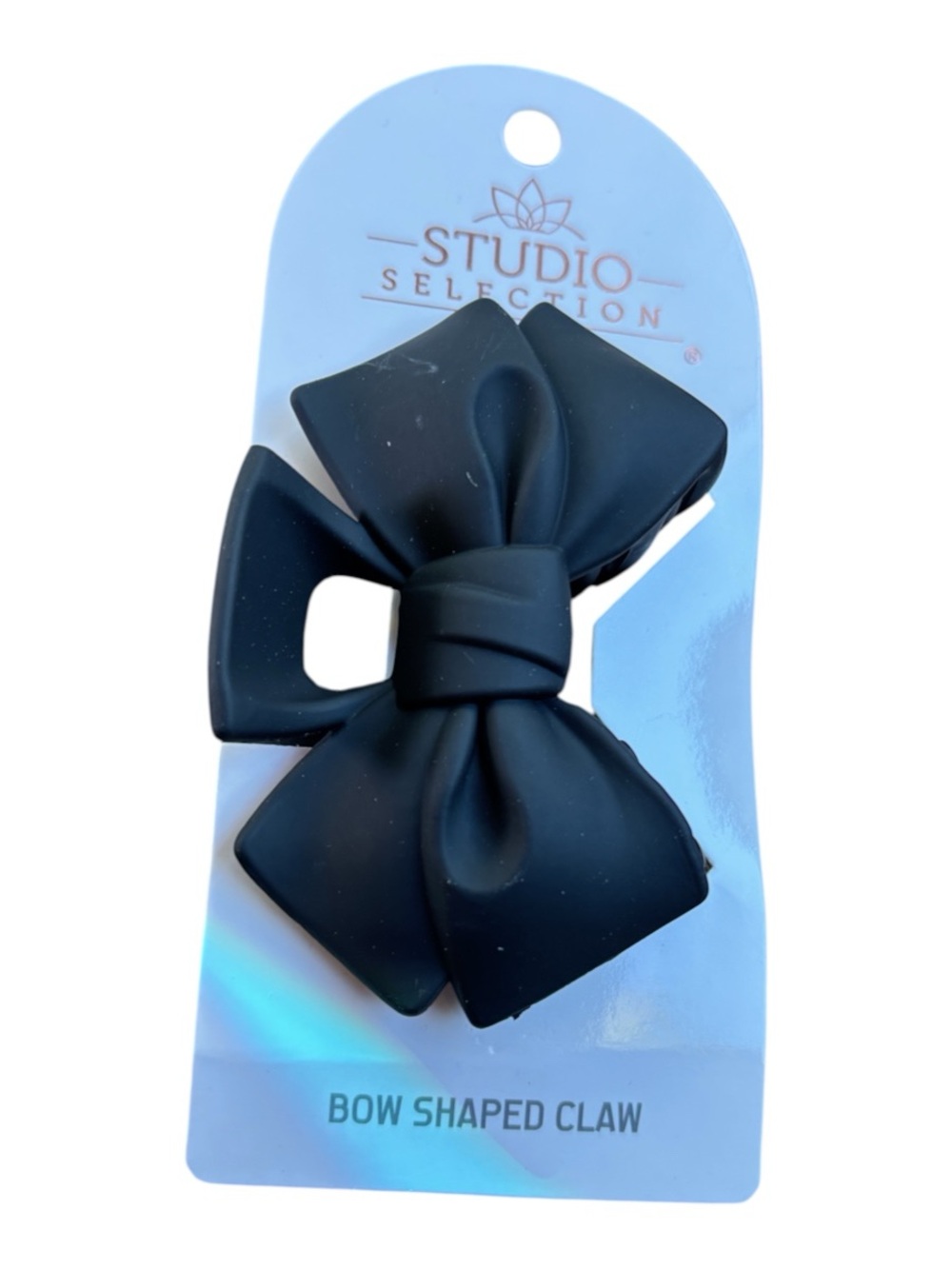 Kids Black Bow Shaped Claw Hair Clip